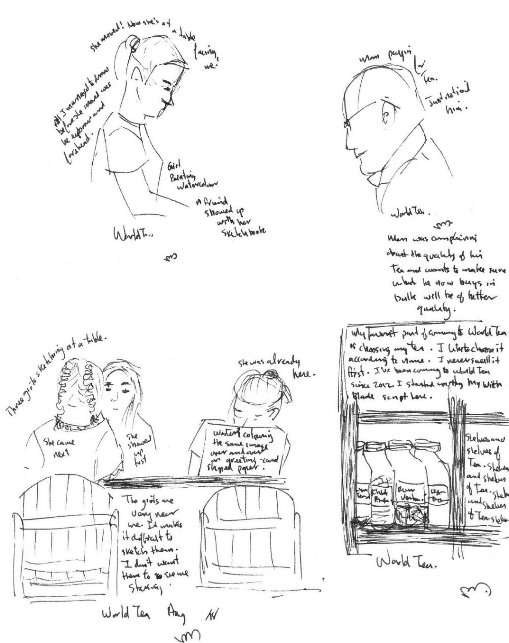 A SKETCH FROM world tea&nbsp;house